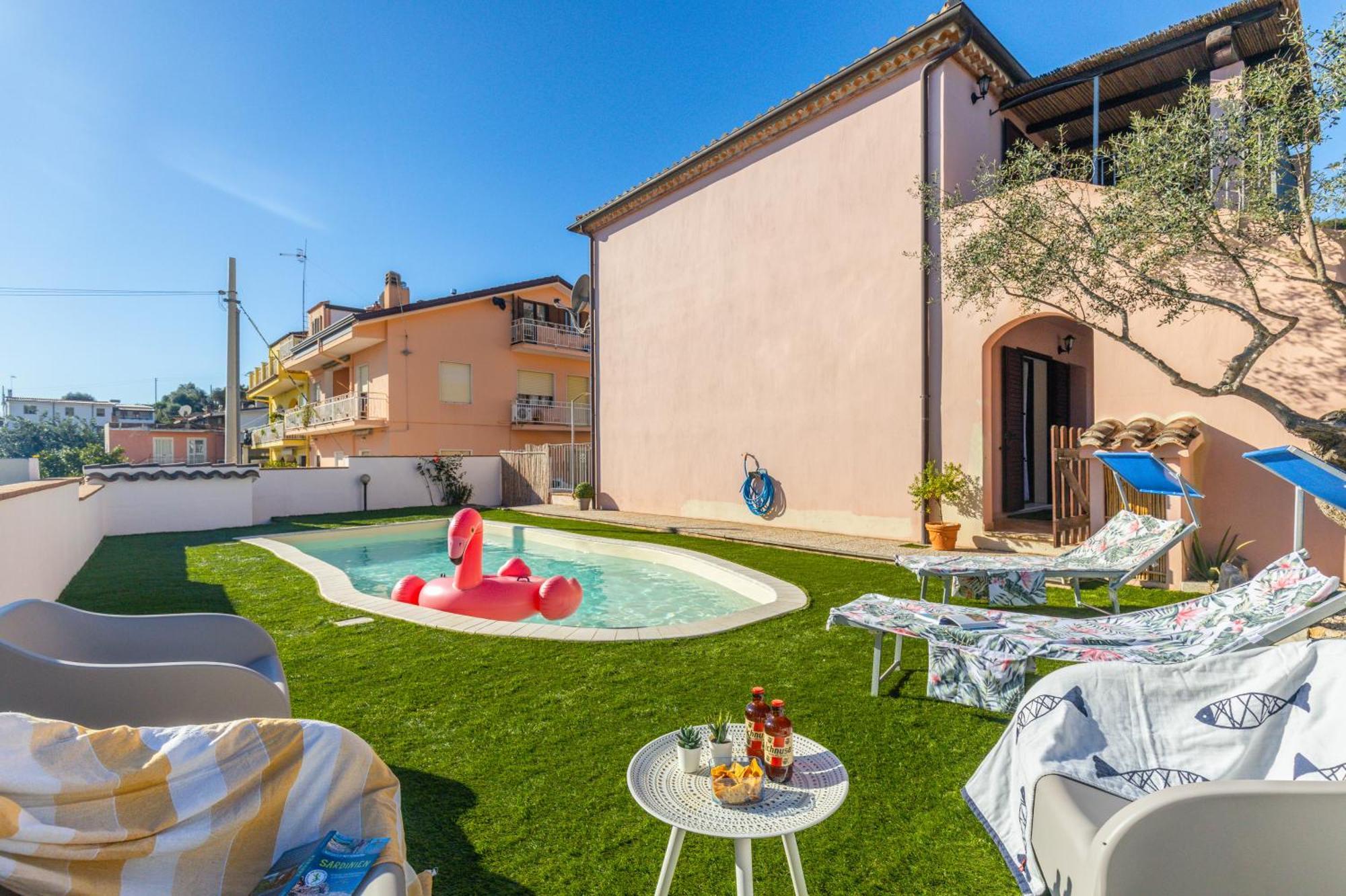 Bynos Pool - Primo Piano Apartment Santa Maria Navarrese Bagian luar foto